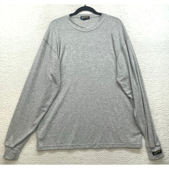 Eddie Bauer EBTek Shirt Mens Extra Large Gray Vintage USA Tee Crew Outdoor Vtg - Picture 1 of 10